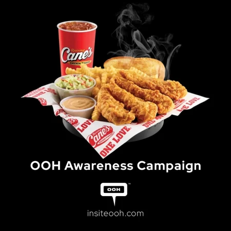 OOH Campaign to Announce, Raising Cane's Chicken Fingers is Now in JBR!