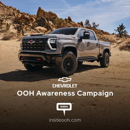 The Power That Excites You, Chevrolet’s DOOH Campaign for Silverado ZR2