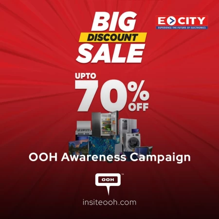 ECity Displays Massive Discounts of Up to 70% on Consumer Electronics in Sharjah's Out-of-Home