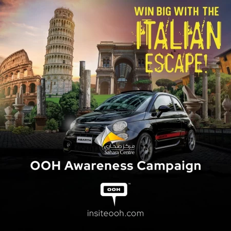 Sahara Centre's Italian Escape Promoted on Sharjah's DOOH Campaign