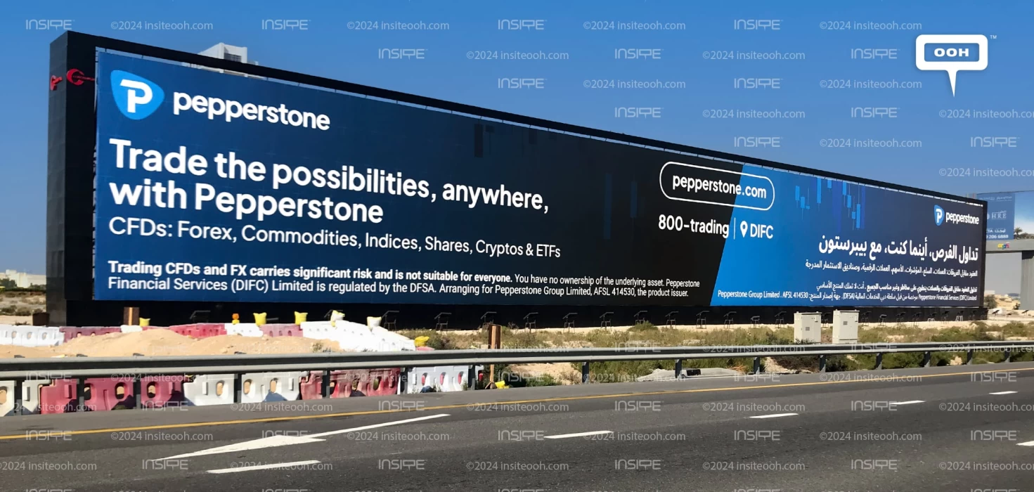 Pepperstone Transforming Dubai's Billboards into Gateways of Trading Success!