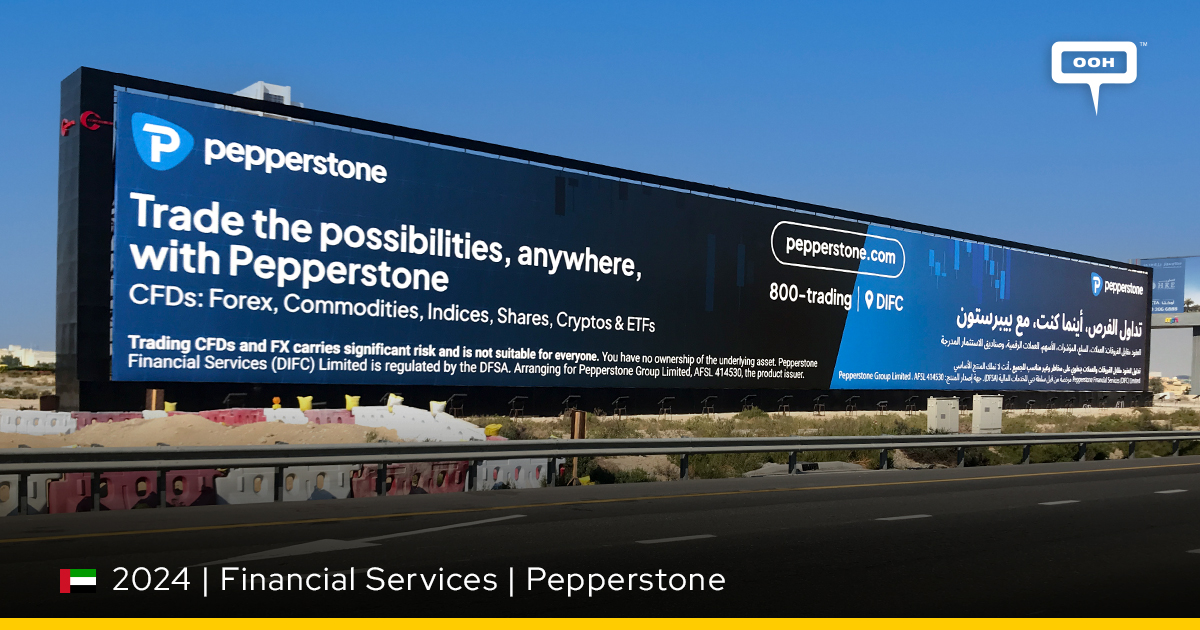 Pepperstone Transforming Dubai's Billboards into Gateways of Trading