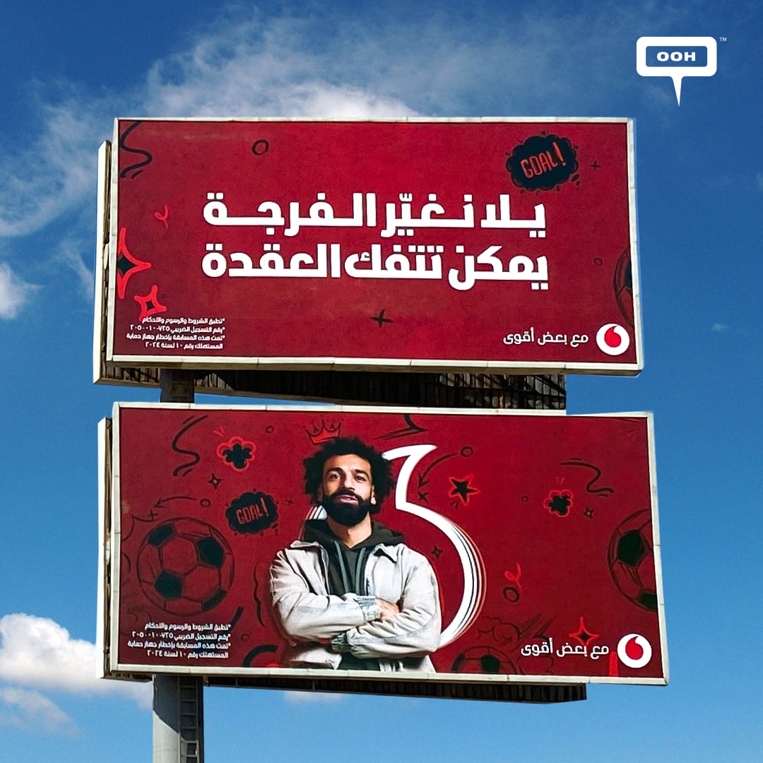 Mohamed Salah & National Team To Untangle the Knots via Vodafone on Cairo’s OOH Scene