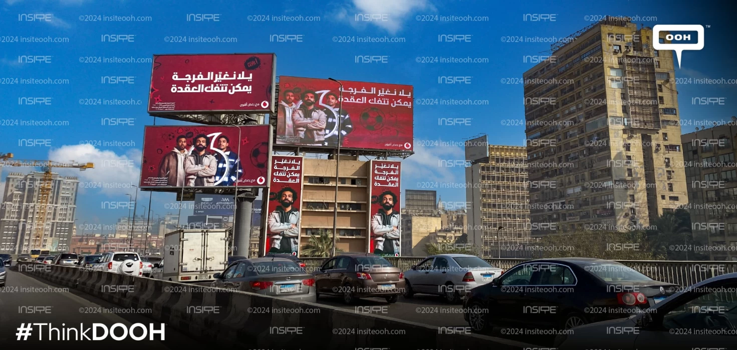 Mohamed Salah & National Team To Untangle the Knots via Vodafone on Cairo’s OOH Scene