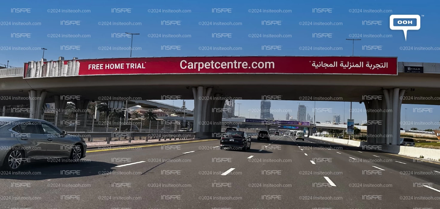 Dubai's Out-of-Home Carpet Centre Ad for Free Home Trial in a Touch of Creativity