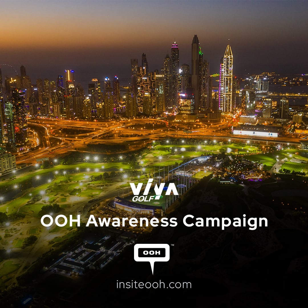 Sprawling Entertainment by Viya & Top Golf's OOH Campaign in Dubai's street