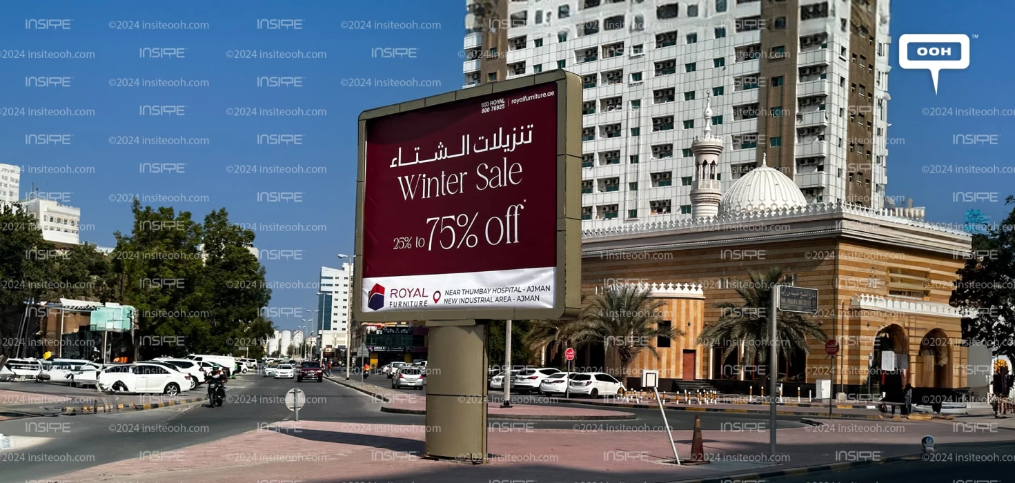 Cozy Luxury Royal Furniture Winter Sale Takes Over Ajman's OOH Arena