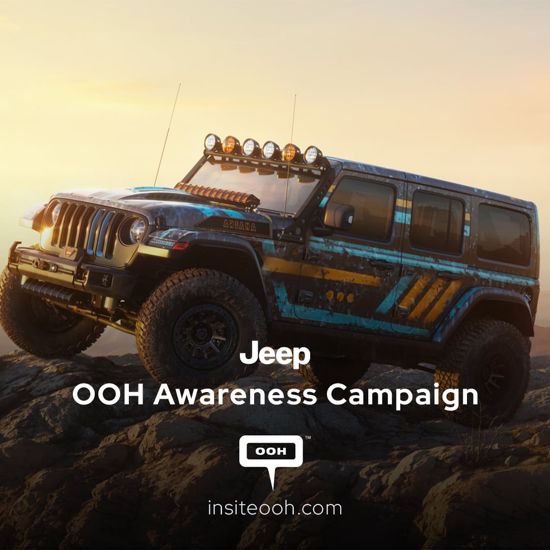Celebrating the Essence of Jeep, A Unique OOH Campaign by Jeep in Dubai