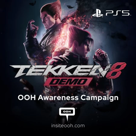 PS5 Promotes the Launch of Tekken 8 by Bandai Namco on Dubai’s DOOH Scene