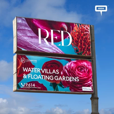 Vibrant Billboards Showcase the Red Water Villas & Floating Gardens Inspiration