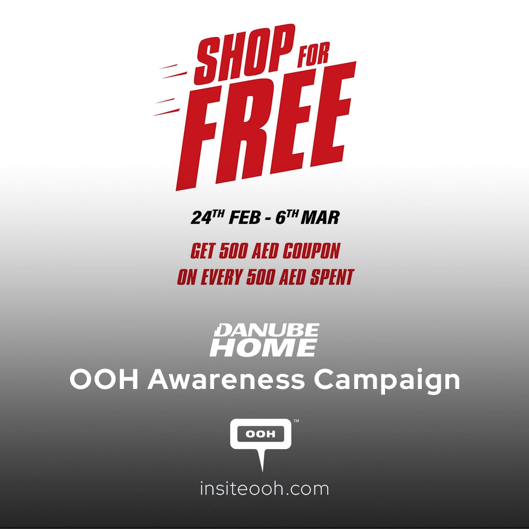 Danube Home's Outdoor Campaign in Emirates Offers Free Shopping Delights