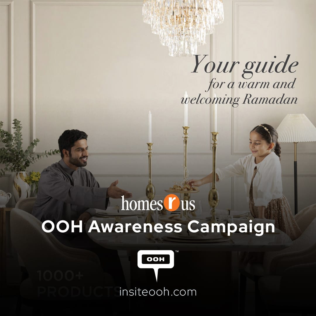 Homes r Us Half Back Sale To Celebrate Ramadan Together, shown up on UAE's outdoor Ads