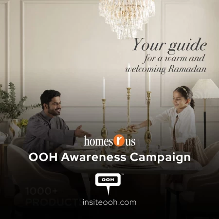 Homes r Us Half Back Sale To Celebrate Ramadan Together, shown up on UAE's outdoor Ads