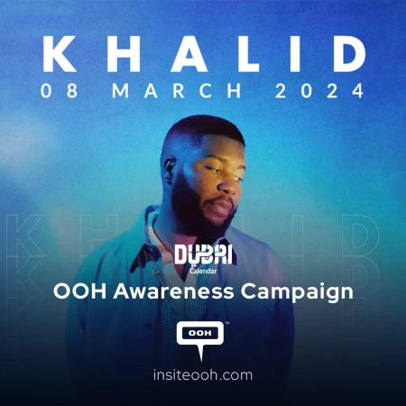 Dubai Calendar's Billboard Sets the Stage for Khalid's Upcoming Concert
