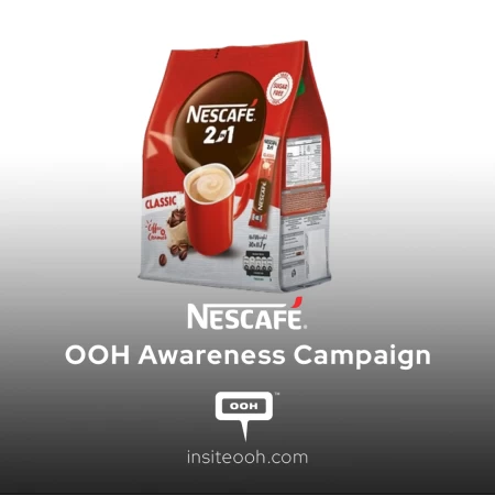 Nescafé's White Billboards Brew Up Coffee & Creamer Sight!