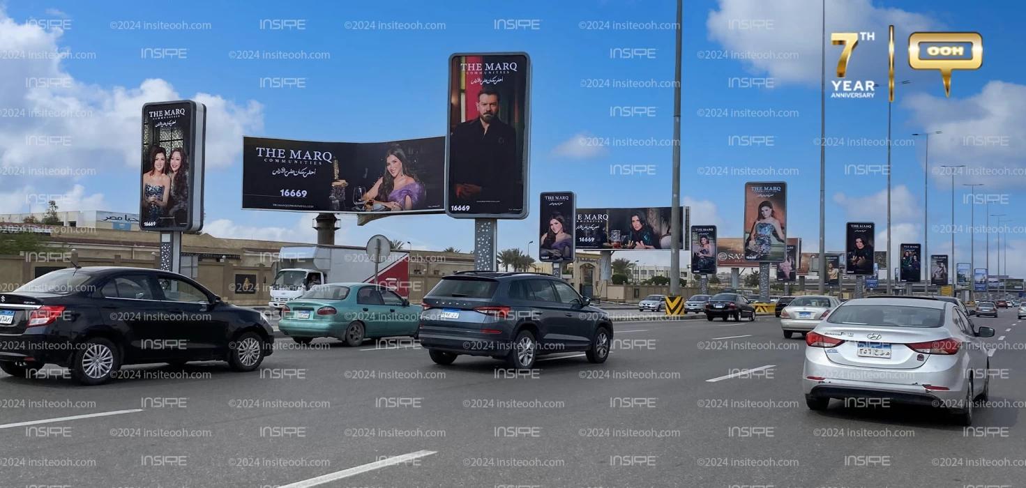 THE MARQ Communities Promotes itself on Cairo's OOH Featuring Many Stars!