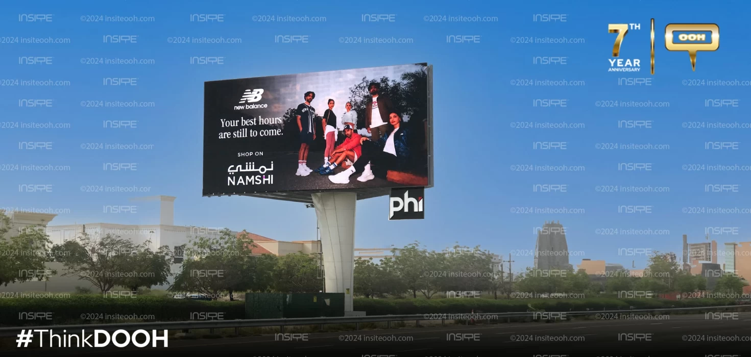 New Balance's Motivational Digital Campaign Seen on Dubai's OOH Screens