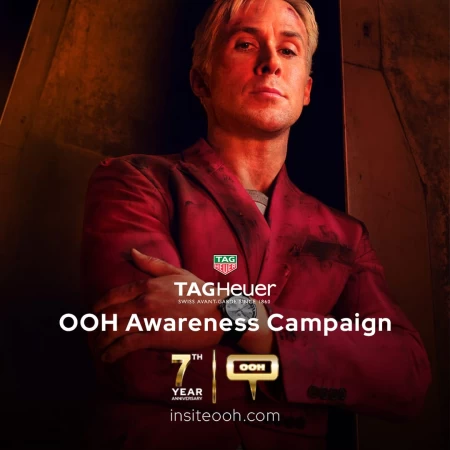 Ryan Gosling Joins Tag Heuer's Latest OOH Ad Defying the Easy Categorization