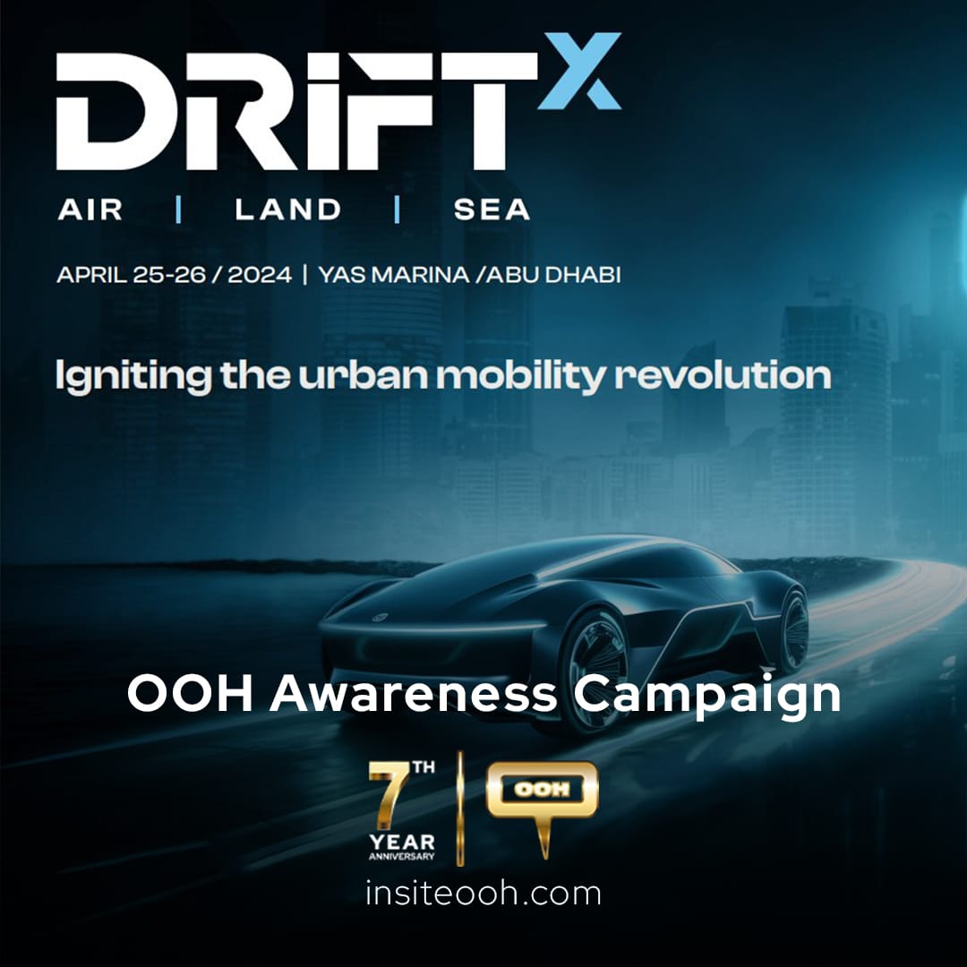 Driftx, the World's Leading Mobility Event, Revealed on Dubai's Billboards