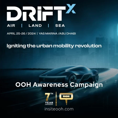 Driftx, the World's Leading Mobility Event, Revealed on Dubai's Billboards