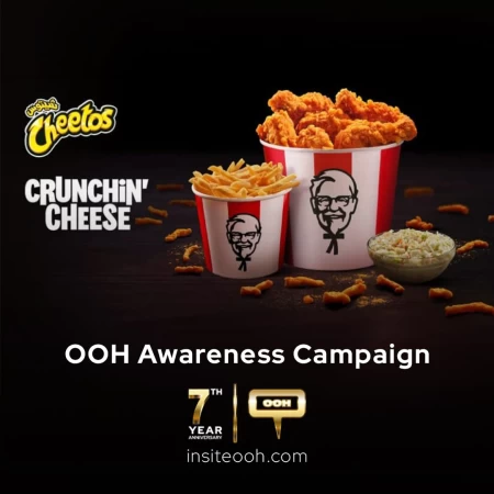 Crunch alert! KFC and Cheetos OOH campaign dominates UAE's Outdoor Scene.