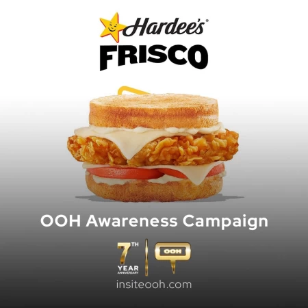Hardee's Showcases Frisco's Return on Emirates Out-Of-Home Spaces