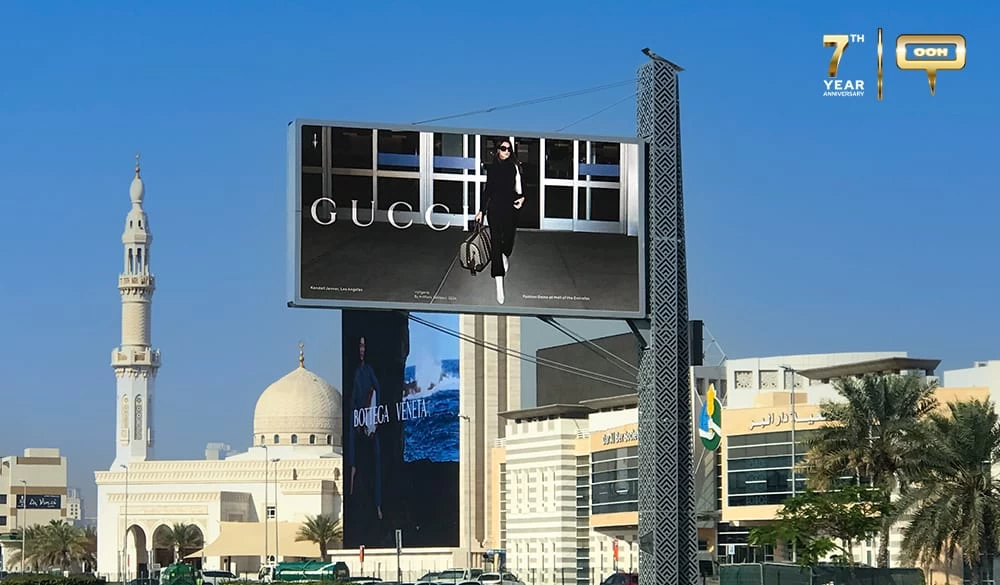 Gucci's Out-of-Home Presence Solidifies Worldwide Fashion Reign in Emirates