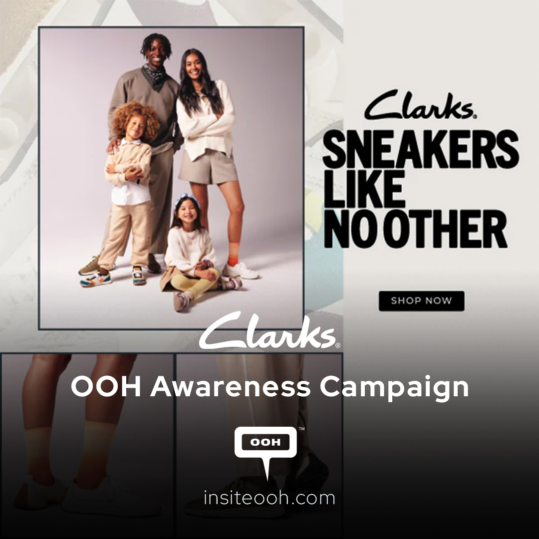 Kick up with Clarks Sneaker Collection as Featured on Dubai's Billboards
