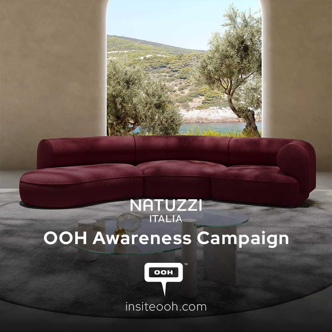 Dubai's Billboards Showcase the 'Harmony Makers' Campaign by Natuzzi Italia