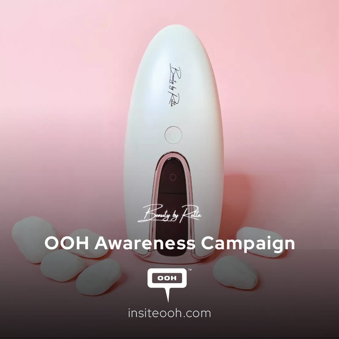 The #1 Best Seller Hair Removal Device by Beauty By Retta Is Promoted on UAE's OOH
