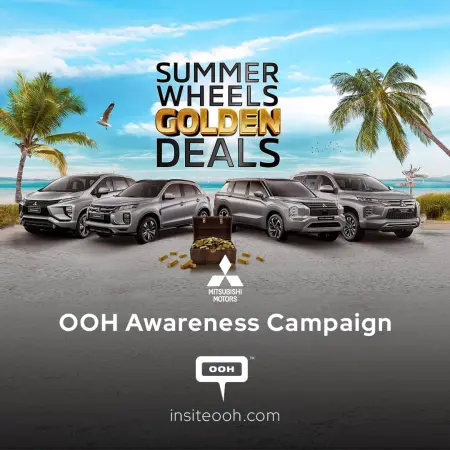 Summer Wheels, Golden Deals by Al Habtoor Motors and Mitsubishi Motors on OOH