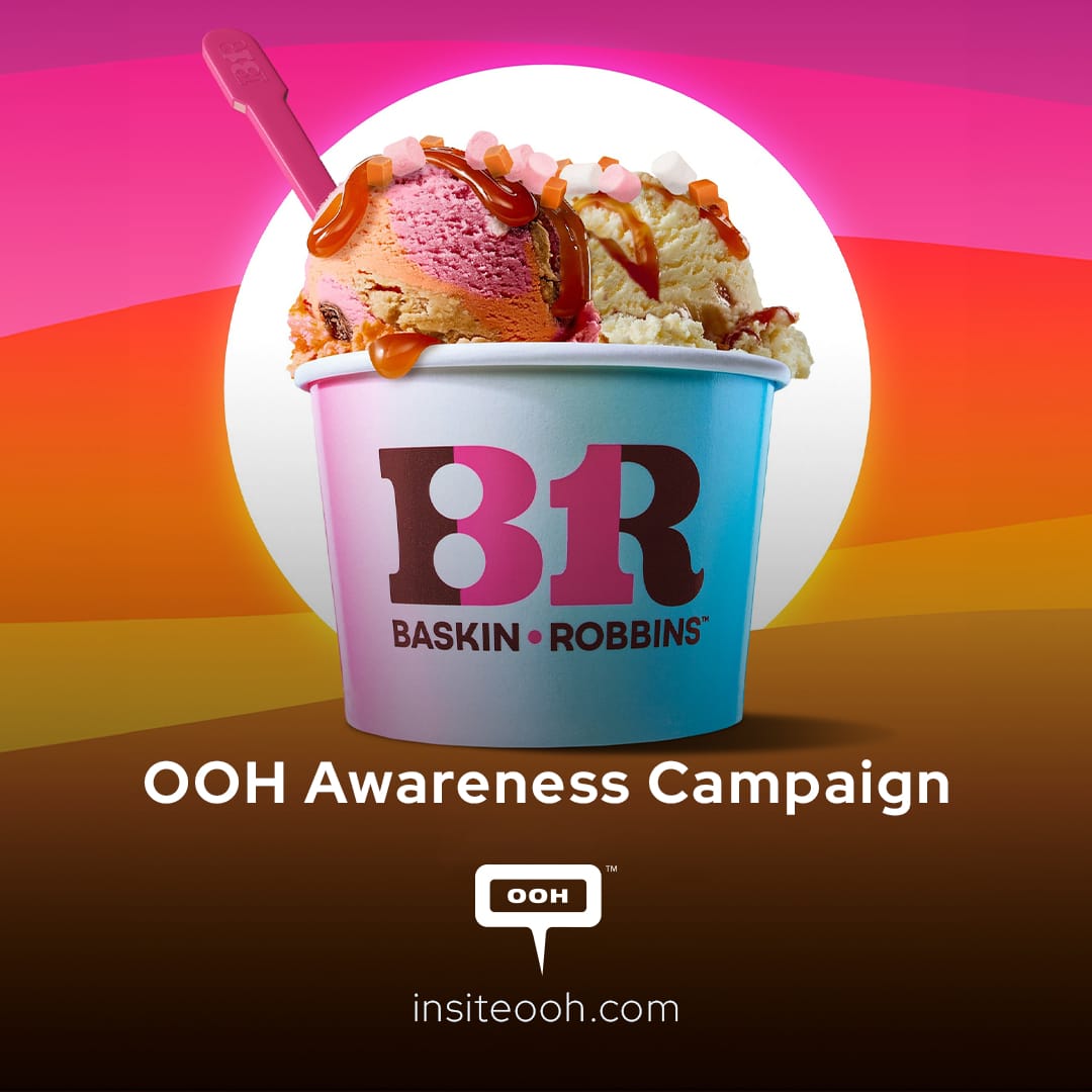 Baskin Robbins Welcomes The New Summer Sunset Flavor and Says Hello Mango on UAE’s DOOH