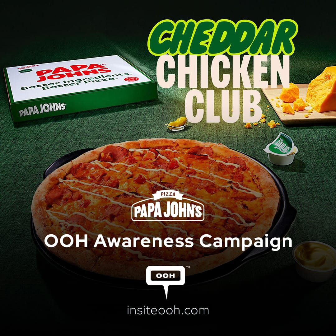 Craving Cheese? Papa John's Grilled Cheddar Pizza Hits Billboards