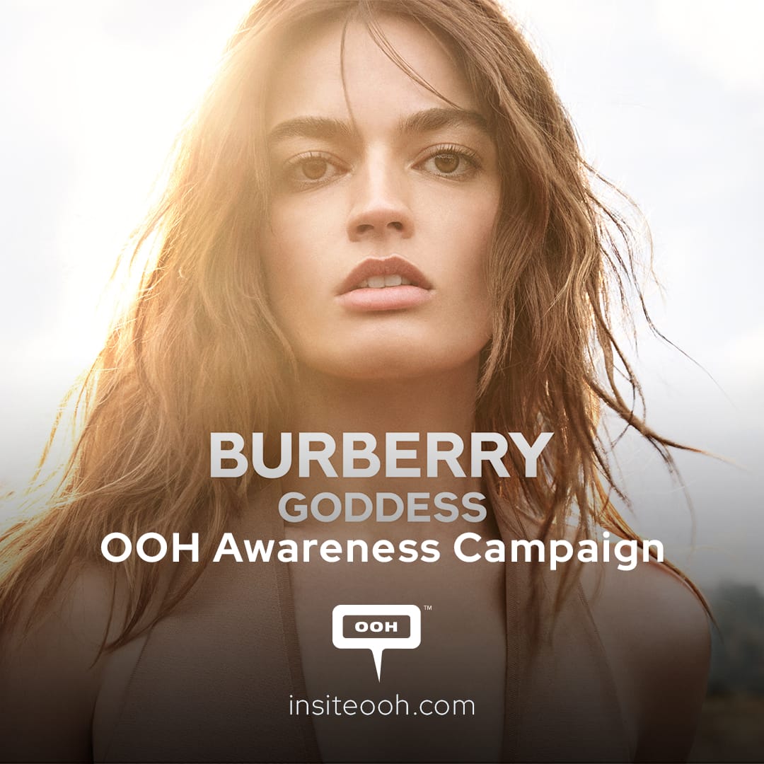Burberry Launches "Burberry Gold" Fragrance with Emma Mackey As Its Star on Dubai's DOOH