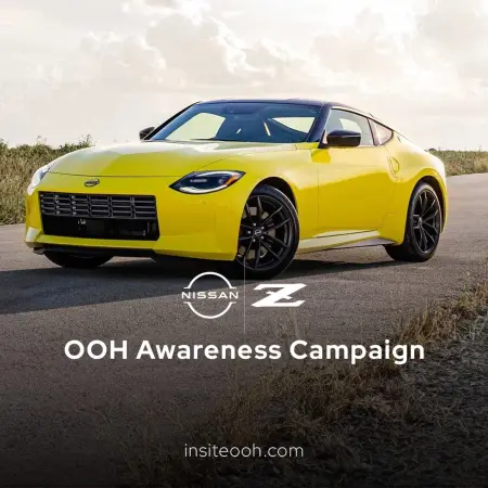 Nissan's New Z Sports Car Showcases Modern Design on Dubai's Billboards