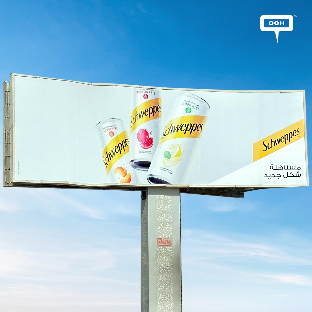 Schweppes Showcases Its New Packaging on Cairo’s Billboards