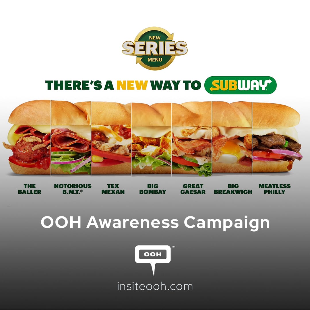 “New Way To Subway” An Irresistible Urge Hits Dubai’s Out-Of-Home Spaces