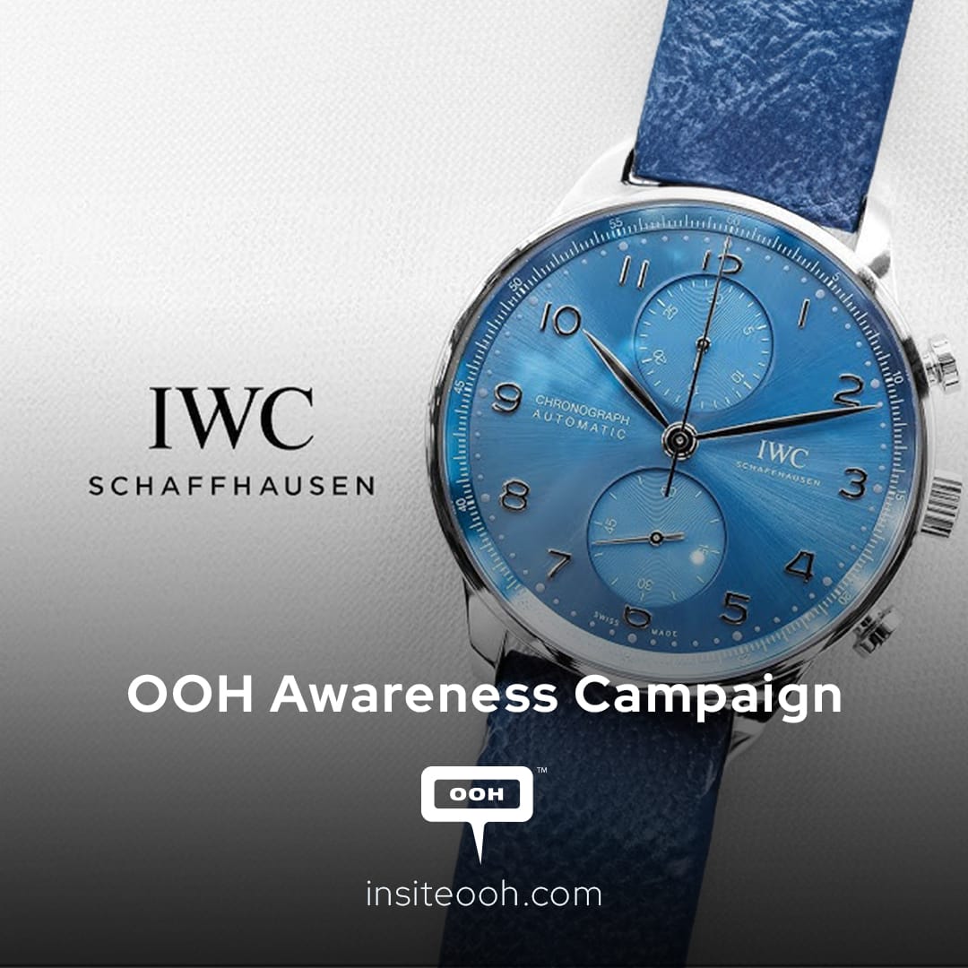 IWC Schaffhausen Shows Off Their Fancy Portugieser Watch on Digital Screens All Over Dubai