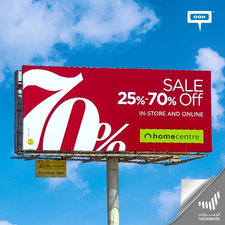 Home Centre starts its end of the year sales on the billboards of Dubai & Ajman