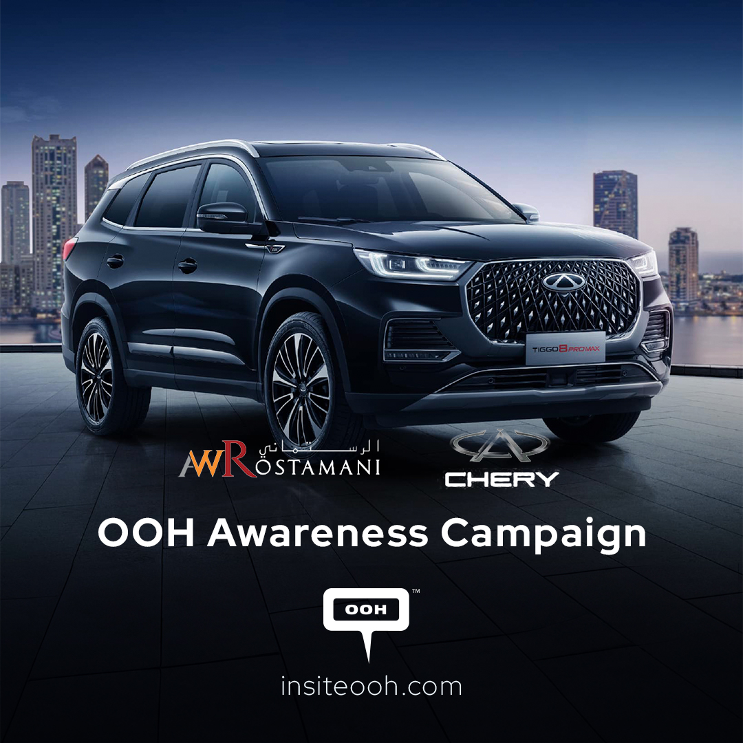 AW Rostamani on an Elegant OOH Campaign Presents Chery Tiggo 8