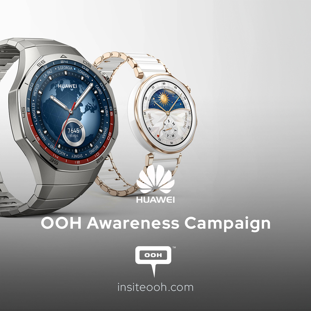 A Regional OOH Campaign to Promote The Fashionable Huawei Watch GT 5 Pro in the UAE