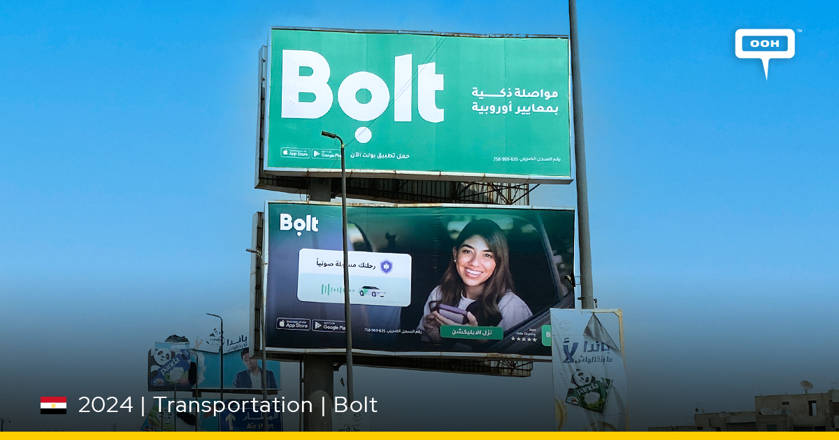 Bolt's Innovative OOH Campaign in Cairo: Prioritizing Safety and Convenience in Transportation