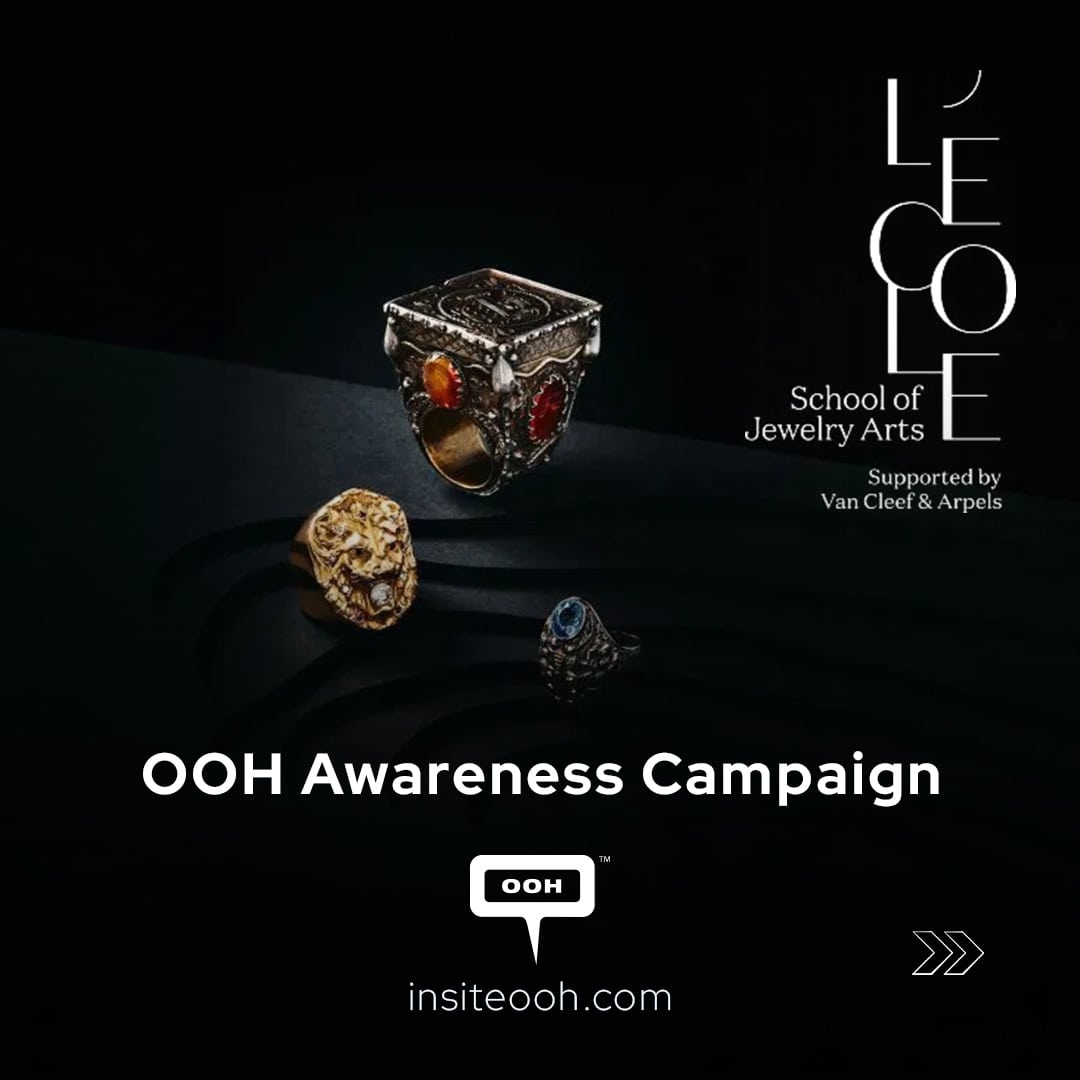 L'ÉCOLE Shines on Dubai’s DOOH With an Exhibition of 705 Rings and Free Admission